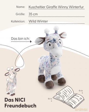 NICI przytulanka żyrafa Winny Winterfur 35cm