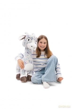 NICI Soft toy giraffe Winny Winterfur 70cm standing