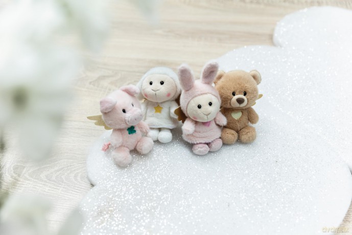 NICI przytulanka anioł stróż miś 12cm