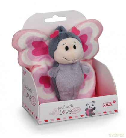 NICI przytulanka Love motyl 10cm w pudełku prezentowym