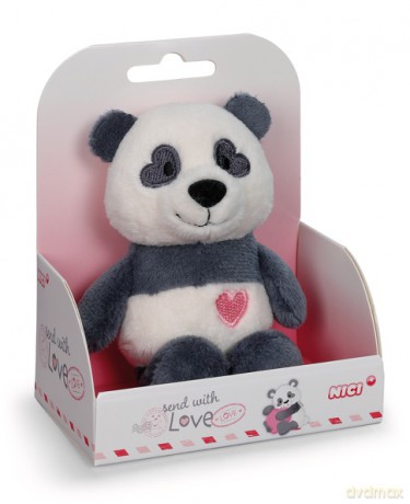 NICI przytulanka Love panda 12cm w pudełku prezentowym