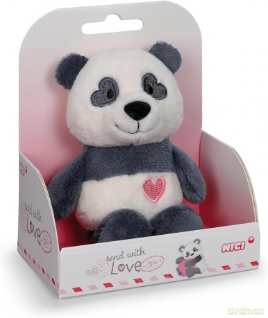 NICI przytulanka Love panda 12cm w pudełku prezentowym