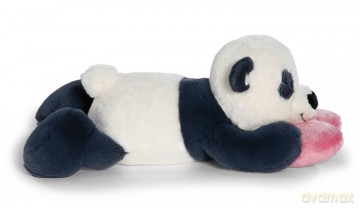 NICI przytulanka Love panda z serduszkiem 30cm leżąca