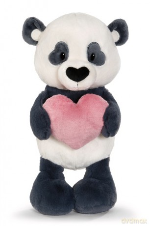 NICI przytulanka Love panda z serduszkiem 35cm