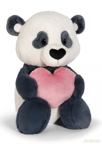 NICI przytulanka Love panda z serduszkiem 35cm