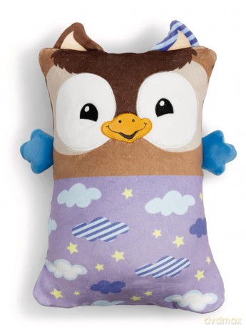 NICI Przytulanka sowa z funkcją dwustronną 30x20cm