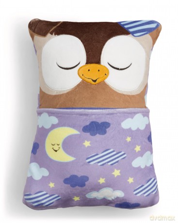 NICI Przytulanka sowa z funkcją dwustronną 30x20cm