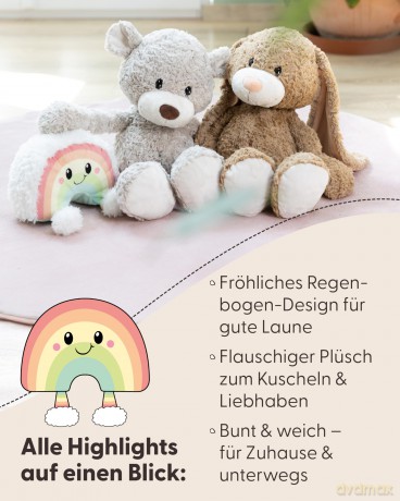 NICI Przytulanka tęcza Nibsi 28cm