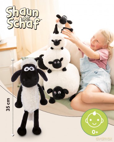 NICI Soft toy Shaun the Sheep 35cm dangling