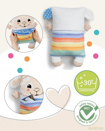 NICI Przytulanka owca z funkcją dwustronną 30x20cm