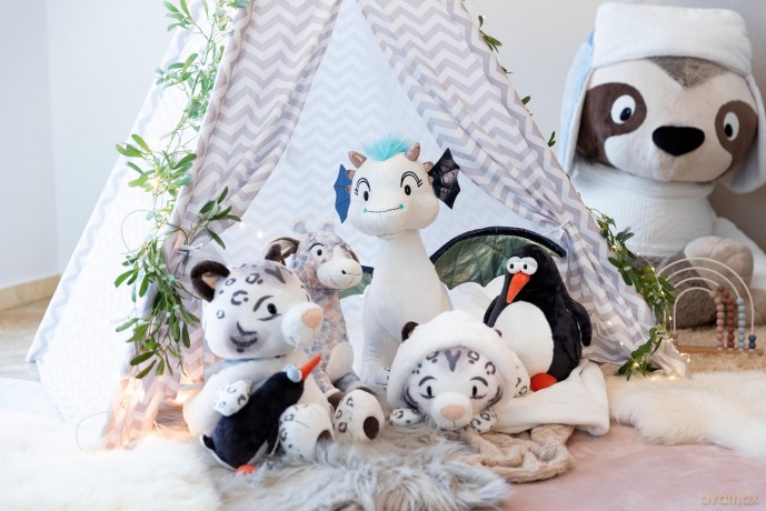 NICI Przytulanka Irbis śnieżny Eleni Snowbell 30cm lying
