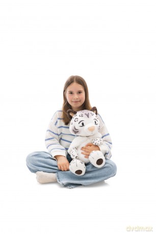 NICI Soft toy snow leopard Eleni Snowbell 50cm dangling