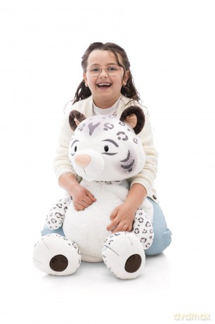 NICI Soft toy snow leopard Eleni Snowbell 70cm dangling