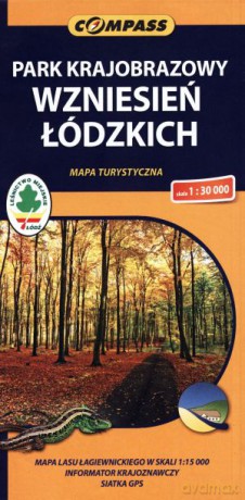 Park Krajobrazowy Wzniesień Łódzkich. Mapa turystyczna w skali 1:30 000 [KSIĄŻKA]