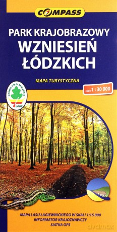Park Krajobrazowy Wzniesień Łódzkich. Mapa turystyczna w skali 1:30 000 [KSIĄŻKA]