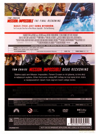 Mission: Impossible - Dead Reckoning / Final Reckoning - Kolekcja 2 Filmów [2DVD]