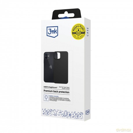 Apple iPhone 12 - 3mk Hardy MagSilicone Black