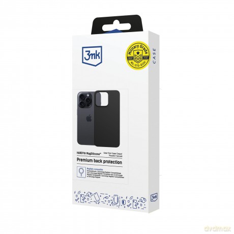 Apple iPhone 13 Pro Max - 3mk Hardy MagSilicone Black