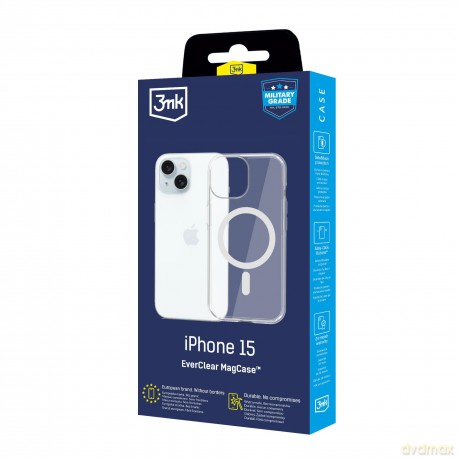 Apple iPhone 15 - 3mk EverClear MagCase