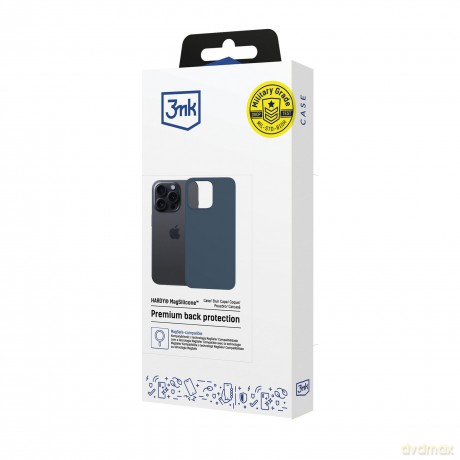 Apple iPhone 15 Pro Max - 3mk Hardy MagSilicone Royal Blue