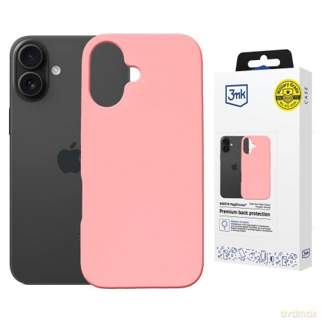 Apple iPhone 16 - 3mk Hardy MagSilicone Pink