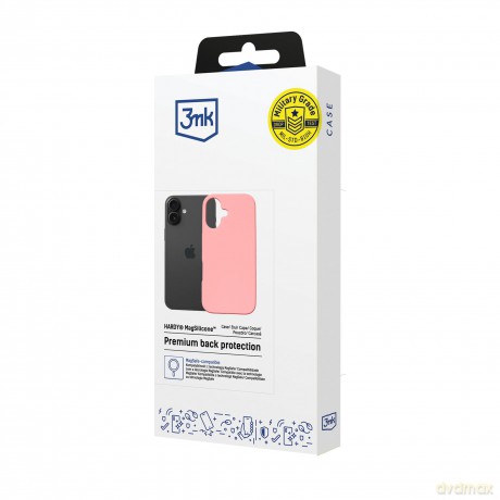 Apple iPhone 16 - 3mk Hardy MagSilicone Pink