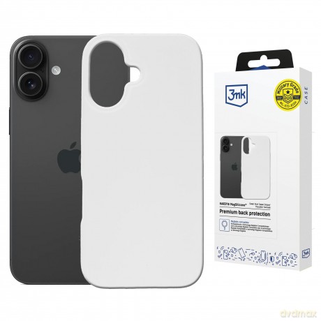 Apple iPhone 16 - 3mk Hardy MagSilicone White
