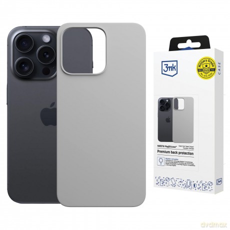 Apple iPhone 16 Pro - 3mk Hardy MagSilicone Natural Titanium