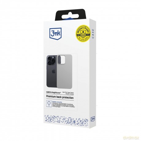 Apple iPhone 16 Pro Max - 3mk Hardy MagSilicone Natural Titanium