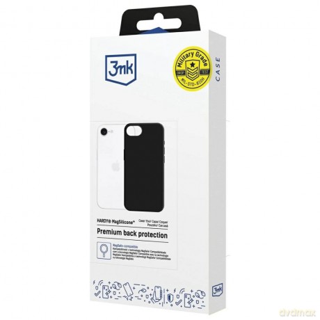 Apple iPhone 16E - 3mk Hardy MagSilicone Black