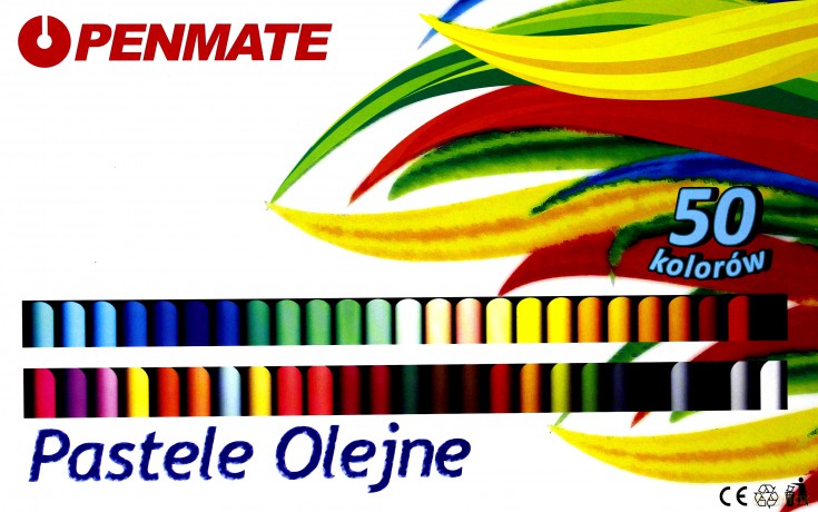Pastele olejne Penmate 50 kolorów [SZKOŁA]