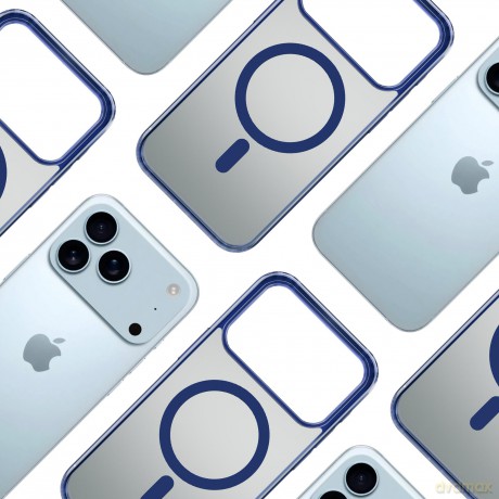 Apple iPhone 17 Pro - 3mk Frosty MagCase Blue