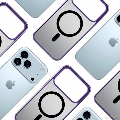 Apple iPhone 17 Pro - 3mk Frosty MagCase Purple