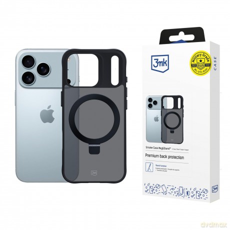 Apple iPhone 17 Pro Max - 3mk Smoke Case Mag&Stand