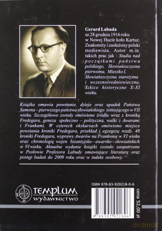 Pierwsze państwo słowiańskie. Państwo Samona - Gerard Labuda [KSIĄŻKA]