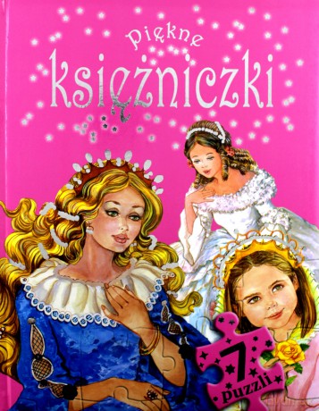 Piękne księżniczki. 7 puzzli [KSIĄŻKA]
