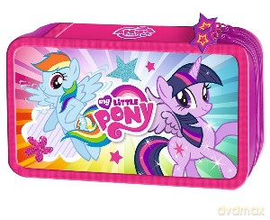 Piórnik podwójny My Little Pony z wyposażeniem [SZKOŁA]