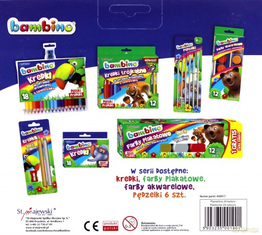 Plastelina Bambino 24 kol. [SZKOŁA]