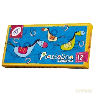 Plastelina szkolna AS 12 kolorów [SZKOŁA]