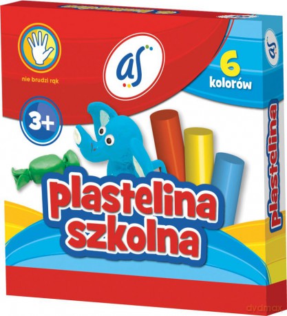 Plastelina szkolna AS 6 kolorów [SZKOŁA]