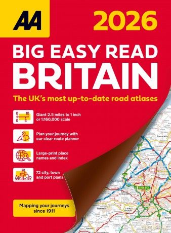 AA Big Easy Read Britain 2026 spiral bound (AA Big Easy Read Atlas Britain 2026) [KSIĄŻKA]