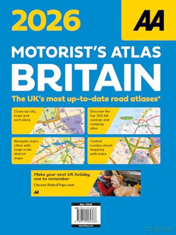 AA Motorists Atlas Britain 2026 spiral bound (AA Road Atlas) (UK Road Atlases) (AA Road Atlas Britain) (AA Motorist's Atlas 2026) [KSIĄŻKA]