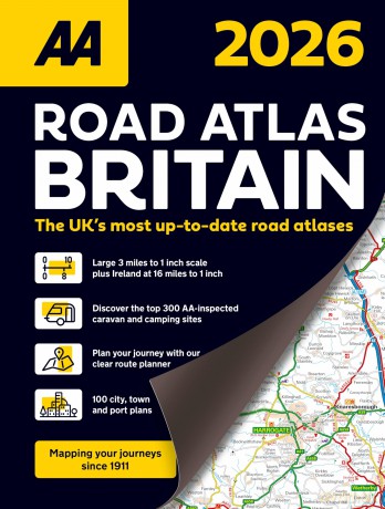 AA Road Atlas Britain 2026 spiral bound [KSIĄŻKA]