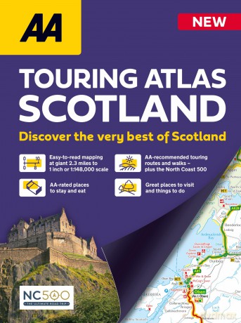 AA Touring Atlas Scotland 2026 spiral bound [KSIĄŻKA]