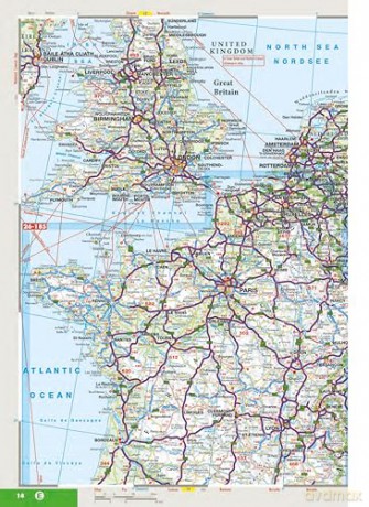AA Travellers Atlas France 2026 flexi bound (AA Road Atlas) (AA Road Atlas France) (France Road Atlas) [KSIĄŻKA]