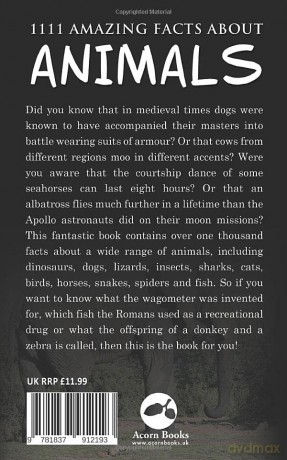 1111 Amazing Facts about Animals: Dinosaurs, dogs, lizards, insects, sharks, cats, birds, horses, snakes, spiders, fish and more! - Jack Goldstein [KSIĄŻKA]