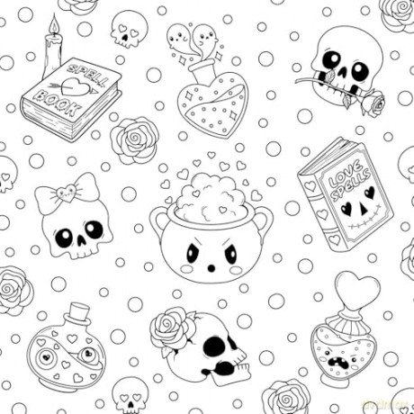 The Creepy Cute Love Coloring Book: 30 Sickly Sweet Coloring Pages That You'll Love to Color! (Creepy Cute Gift Series) - Gaynor Carradice [KSIĄŻKA]
