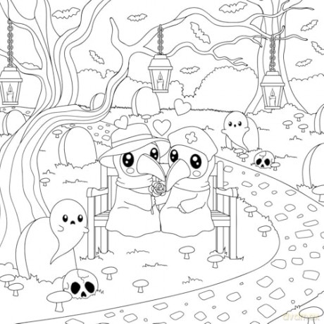 The Creepy Cute Love Coloring Book: 30 Sickly Sweet Coloring Pages That You'll Love to Color! (Creepy Cute Gift Series) - Gaynor Carradice [KSIĄŻKA]