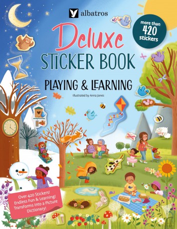 Deluxe Sticker Book: Playing and Learning: 1 (Deluxe Sticker Books, 3) - Joli Hannah [KSIĄŻKA]
