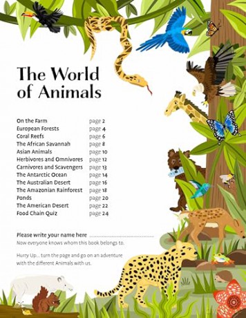 Deluxe Sticker Book: The World of Animals: 4 (Deluxe Sticker Books, 2) - Barbara Pospisilova [KSIĄŻKA]